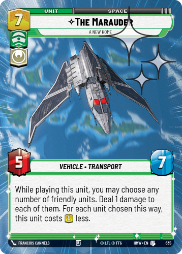 Przejdź do produktu HMW 635 | The Marauder, A New Home | Hyperspace Foil | Homeworlds