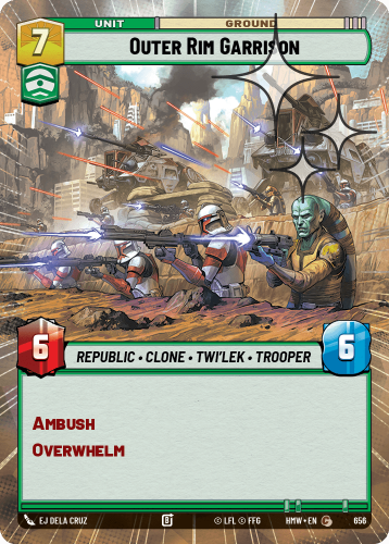 Przejdź do produktu HMW 656 | Outer Rim Garrison | Hyperspace Foil | Homeworlds