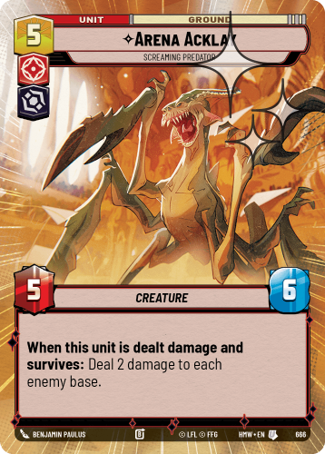Przejdź do produktu HMW 666 | Arena Acklay, Screaming Predator | Hyperspace Foil | Homeworlds