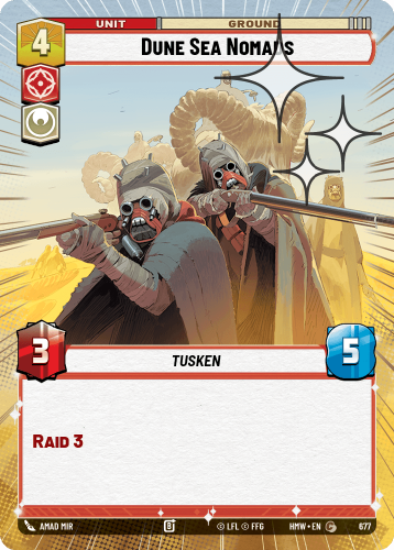Przejdź do produktu HMW 677 | Dune Sea Nomads | Hyperspace Foil | Homeworlds