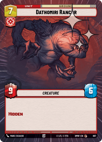 Przejdź do produktu HMW 697 | Dathomiri Rancor | Hyperspace Foil | Homeworlds