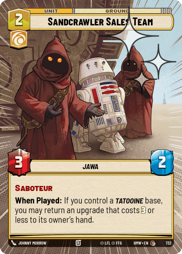 Przejdź do produktu HMW 732 | Sandcrawler Sales Team | Hyperspace Foil | Homeworlds