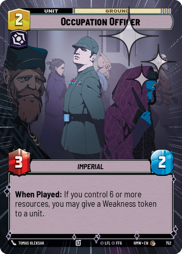 Przejdź do produktu HMW 752 | Occupation Officer | Hyperspace Foil | Homeworlds