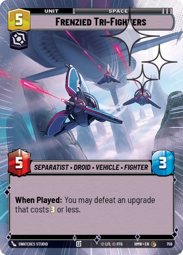 Przejdź do produktu HMW 759 | Frenzied Tri-Fighters | Hyperspace Foil | Homeworlds
