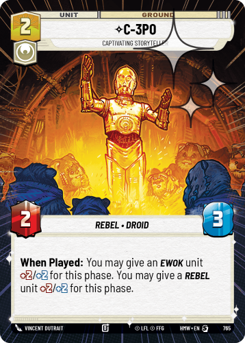Przejdź do produktu HMW 765 | C-3PO, Captivating Storyteller | Hyperspace Foil | Homeworlds