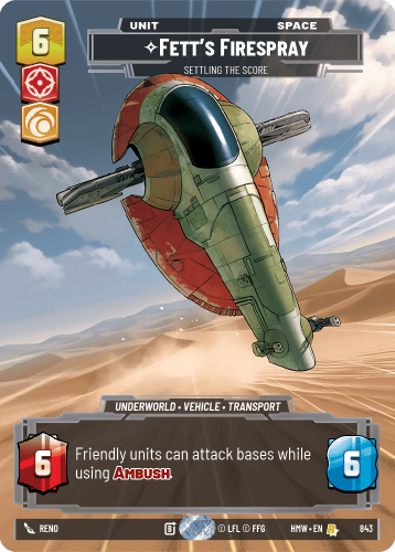 Przejdź do produktu HMW 843 | Fett's Firespray, Settling the Score | Prestige | Homeworlds