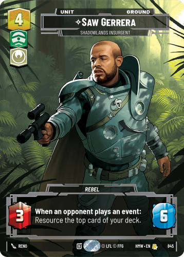 Przejdź do produktu HMW 845 | Saw Gerrera, Shadowlands Insurgent | Prestige | Homeworlds