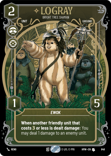 Przejdź do produktu HMW 849 | Logray, Bright Tree Shaman | Prestige Foil | Homeworlds