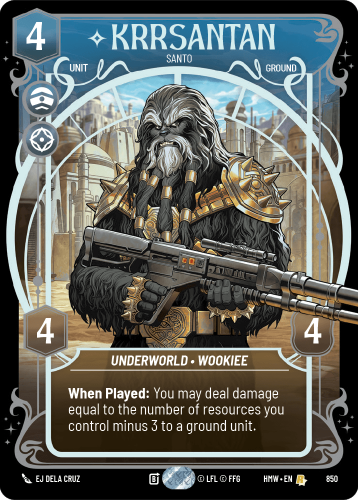 Przejdź do produktu HMW 850 | Krrsantan, Santo | Prestige Foil | Homeworlds
