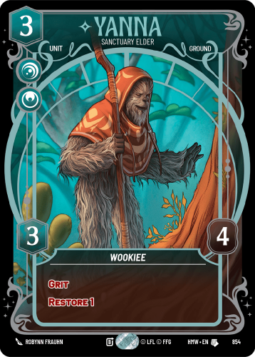 Przejdź do produktu HMW 854 | Yanna, Sanctuary Elder | Prestige Foil | Homeworlds