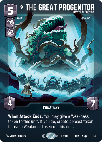 Przejdź do produktu HMW 873 | The Great Progenitor, First of the Drengir | Prestige Foil | Homeworlds