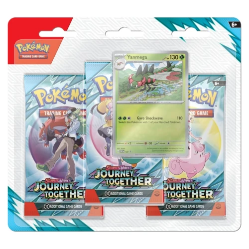 Przejdź do produktu Pokemon TCG: Journey Together - 3-Pack Blister - Yanmega