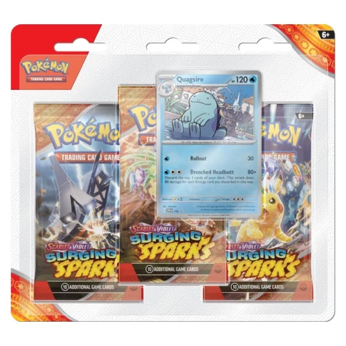 Przejdź do produktu Pokemon TCG: Surging Sparks - 3-Pack Blister - Quagsire