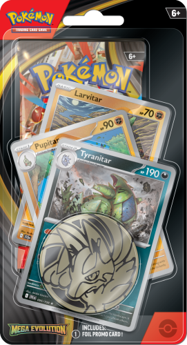 Przejdź do produktu Pokemon TCG: Mega Evolution - Premium Checklane Blister - Tyranitar