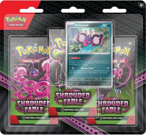 Przejdź do produktu Pokemon TCG: Shrouded Fable - 3-Pack Blister - Pecharunt