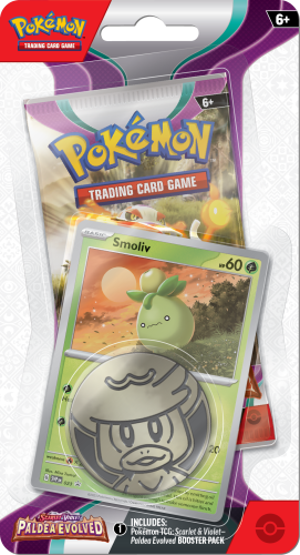 Przejdź do produktu Pokemon TCG: Paldea Evolved - Checklane Blister - Smoliv
