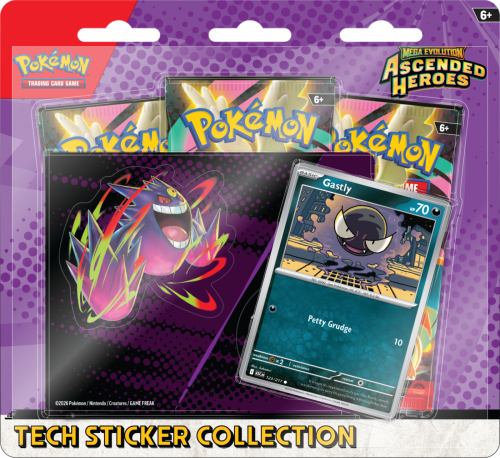 Przejdź do produktu Pokemon TCG: Mega Evolution - Ascended Heroes - Tech Sticker Collection -  Gastly